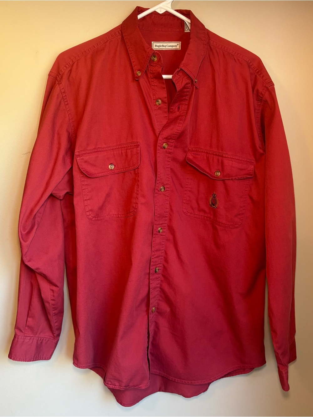 Bugle Boy Red Casual Button-Down Shirt